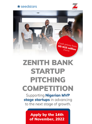 Zenith Bank launches its nationwide pitch competition for Nigerian tech startups