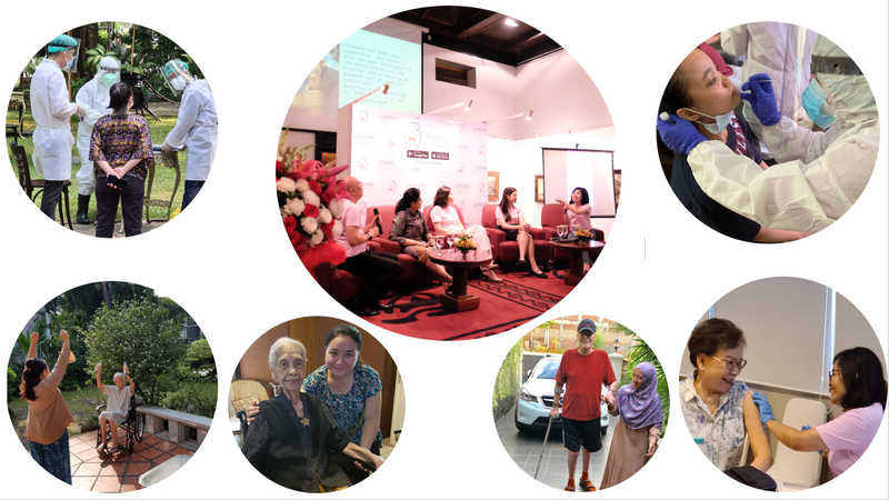 Team LoveCare with their clients